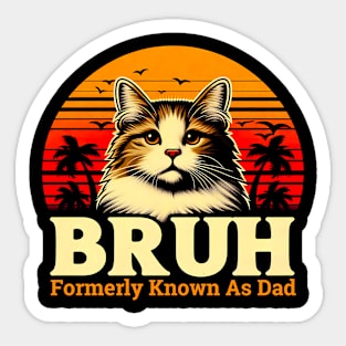 Best Cat Dad Ever Father Father's Day Gift Cat Daddy For Men Sticker